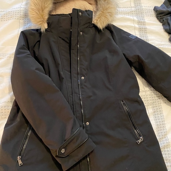 Ralph Lauren Women Jacket XL Part Down & Water Fowl Feathers Detachable Hood - Picture 5 of 7